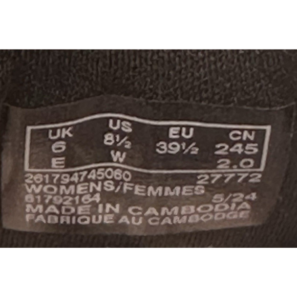 Clarks Audreigh Eve Platform Loafer Sneaker Faux Suede Womens 8.5W Wide New - Picture 8 of 9